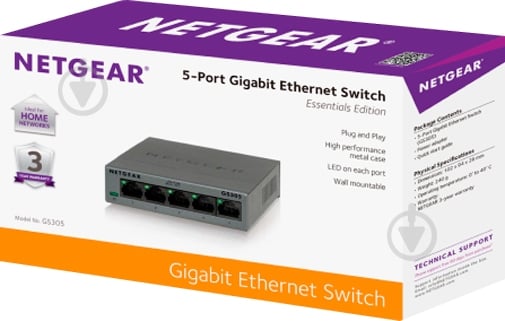 Коммутатор NETGEAR GS305-300PES - фото 4
