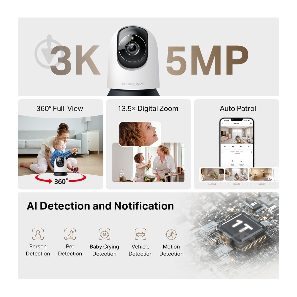 IP-камера Mercusys MC230 5MP N300 - фото 3