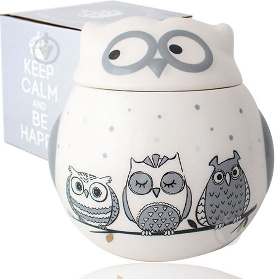 Сахарница S&T 660 мл Совушки 6040-18 - фото 1