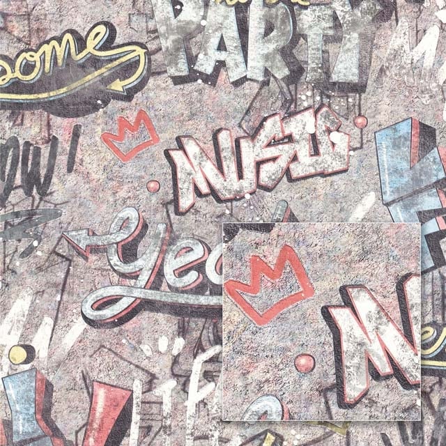 Обои из вспененного винила Sintra Decoration GRAFFITIS 403815 0,53x10,05 м - фото 1