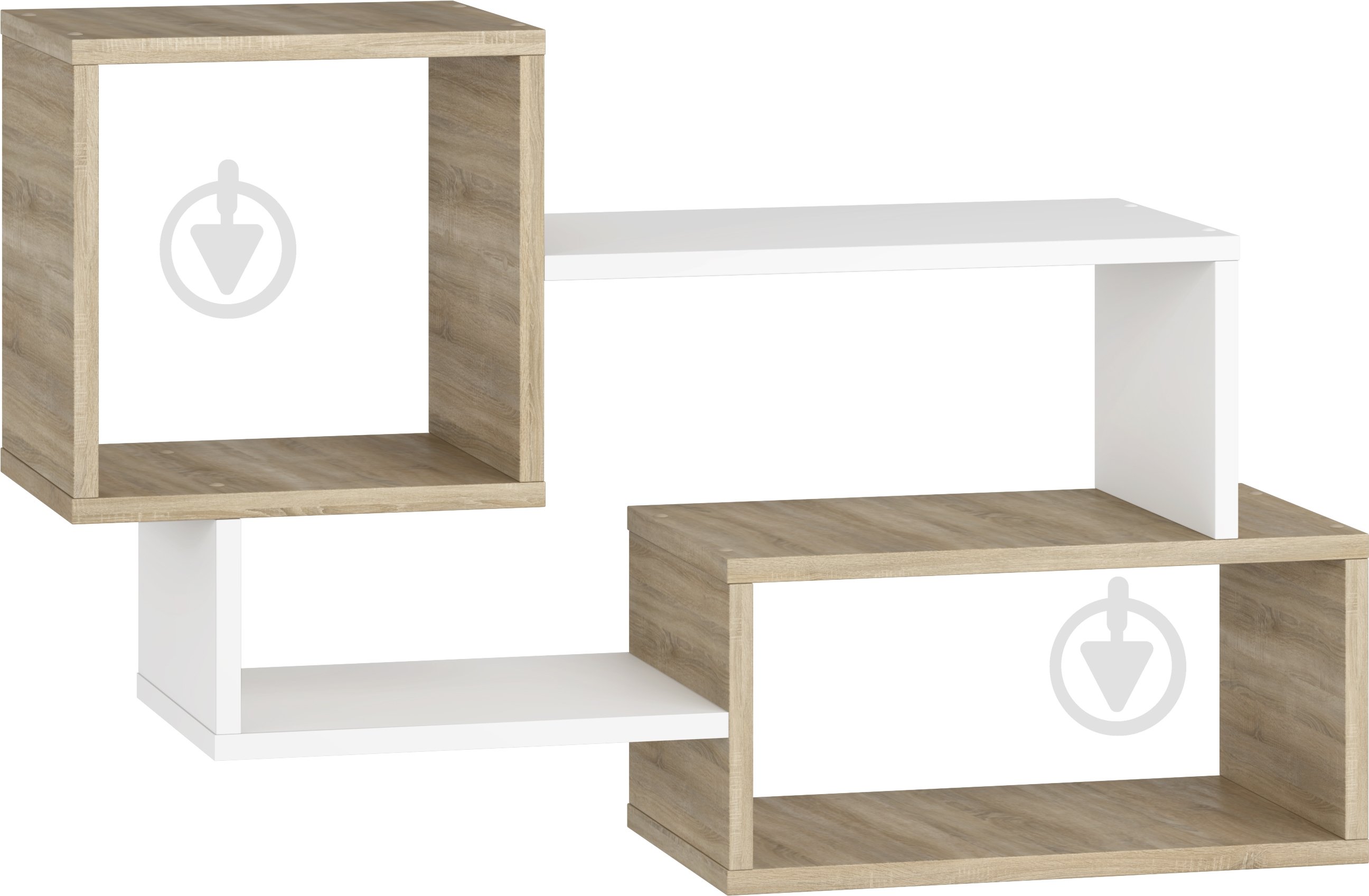 Полка Грейд Микс Премиум 850x850x550 мм дуб сонома/нимфея альба - фото 1