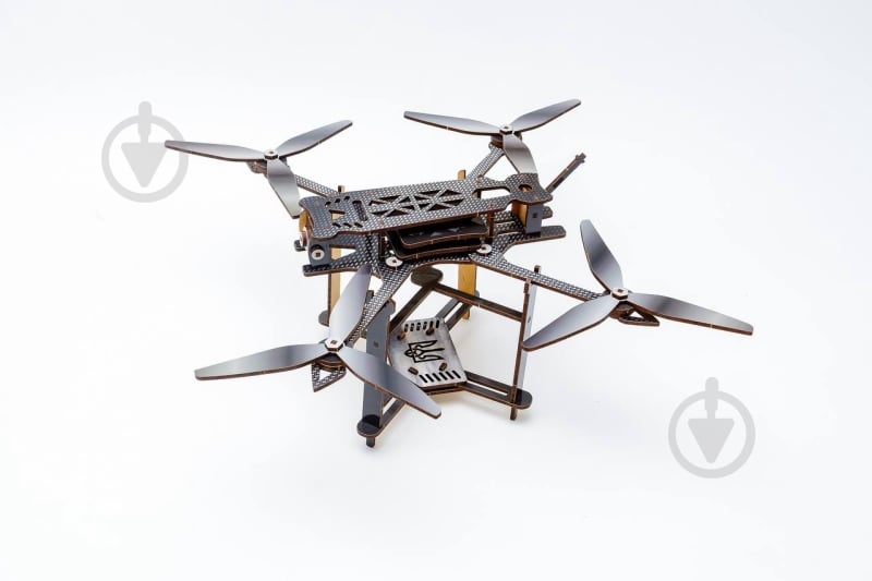 Деревянный 3D-конструктор PuzzleOk FPV Дрон Puz-00923 - фото 5