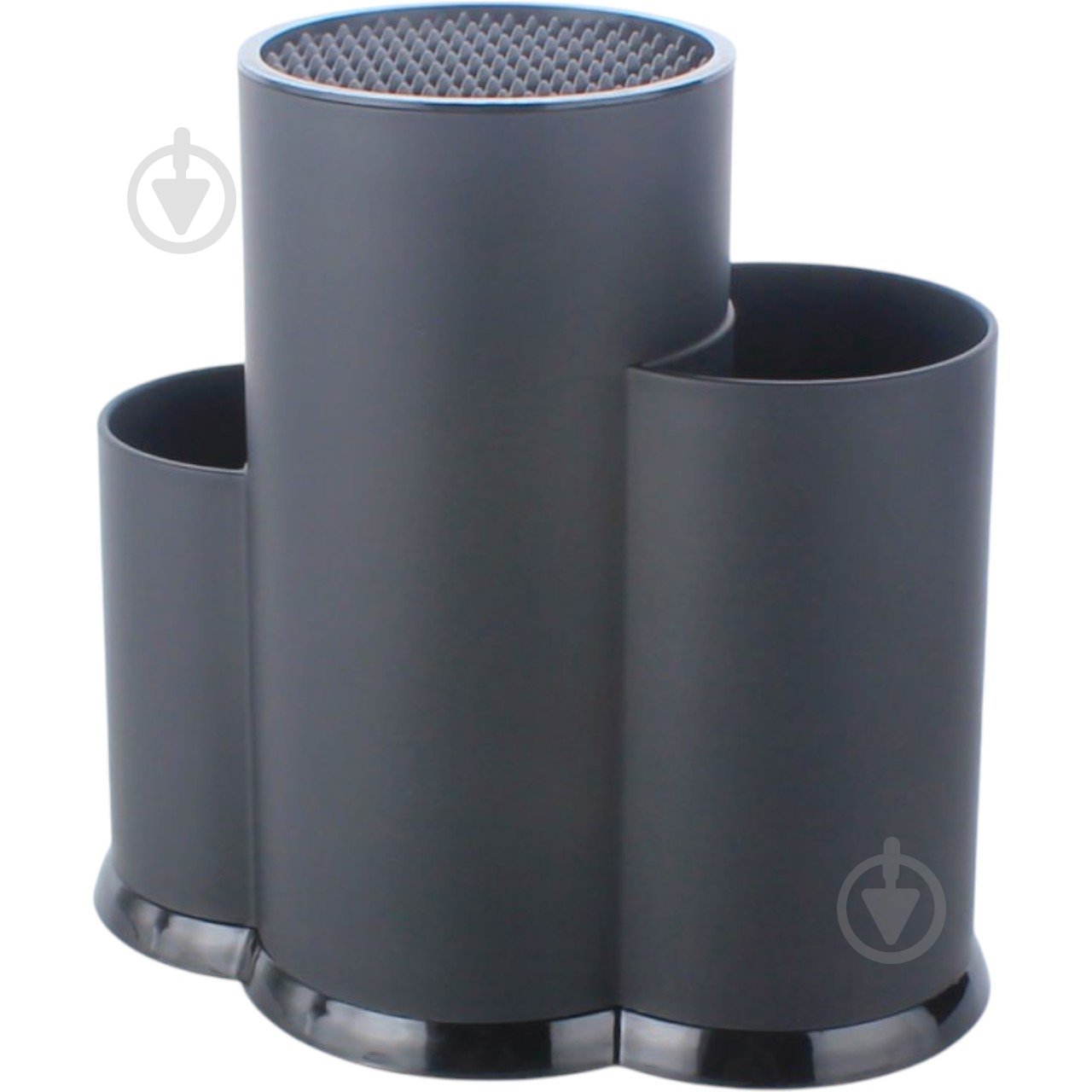 Підставка для кухонного приладдя UP! (Underprice) чорний 23х13х22,3 см пластик - фото 1 Підставка для кухонного приладдя UP! (Underprice) чорний 23х13х22,3 см пластик - фото 1