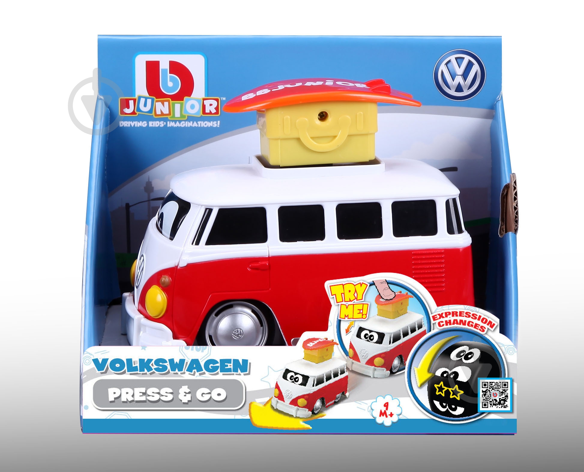 Машинка Bb Junior VW Samba Bus в ассортименте 16-85110 - фото 6 Машинка Bb Junior VW Samba Bus в ассортименте 16-85110 - фото 6