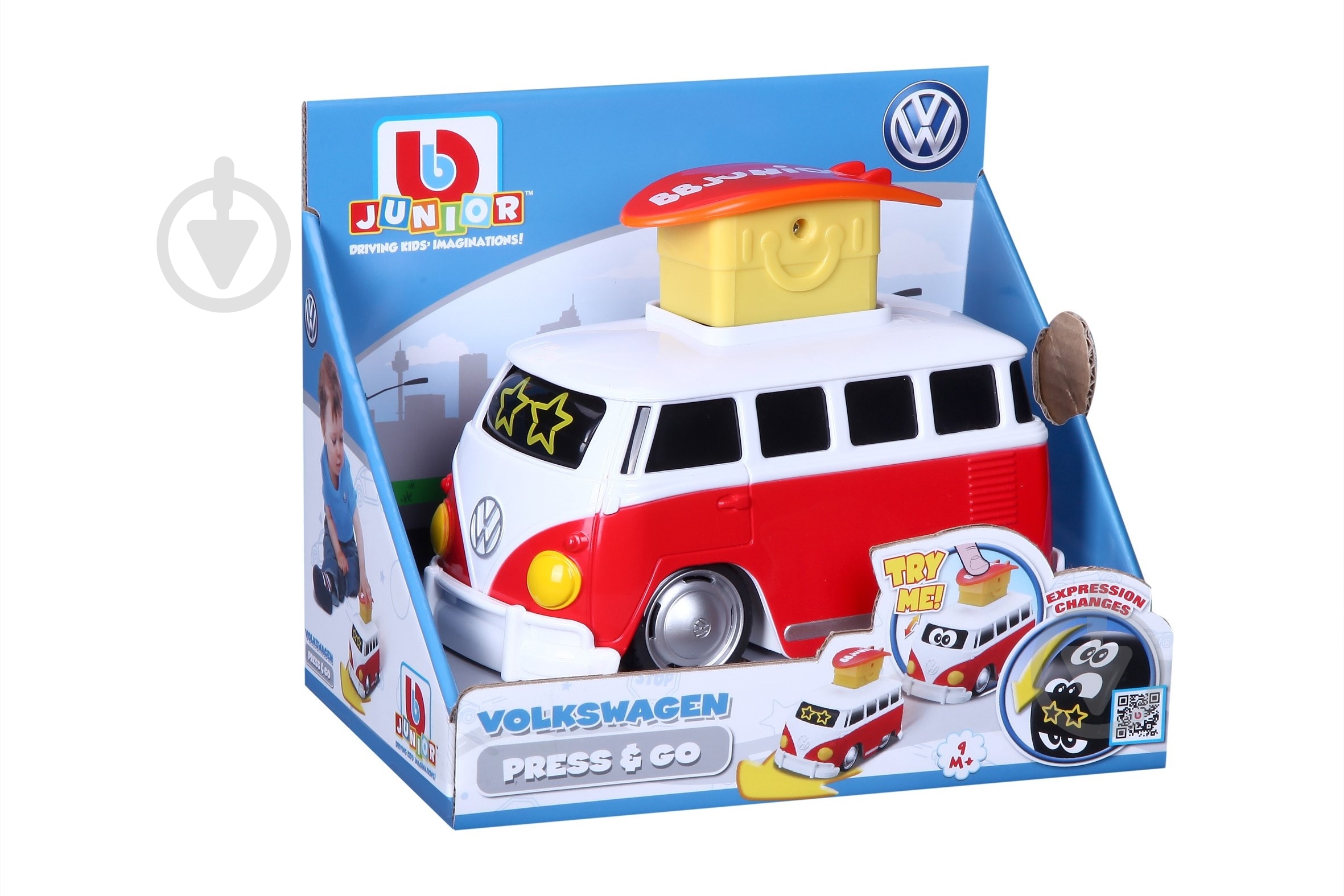Машинка Bb Junior VW Samba Bus в ассортименте 16-85110 - фото 3 Машинка Bb Junior VW Samba Bus в ассортименте 16-85110 - фото 3