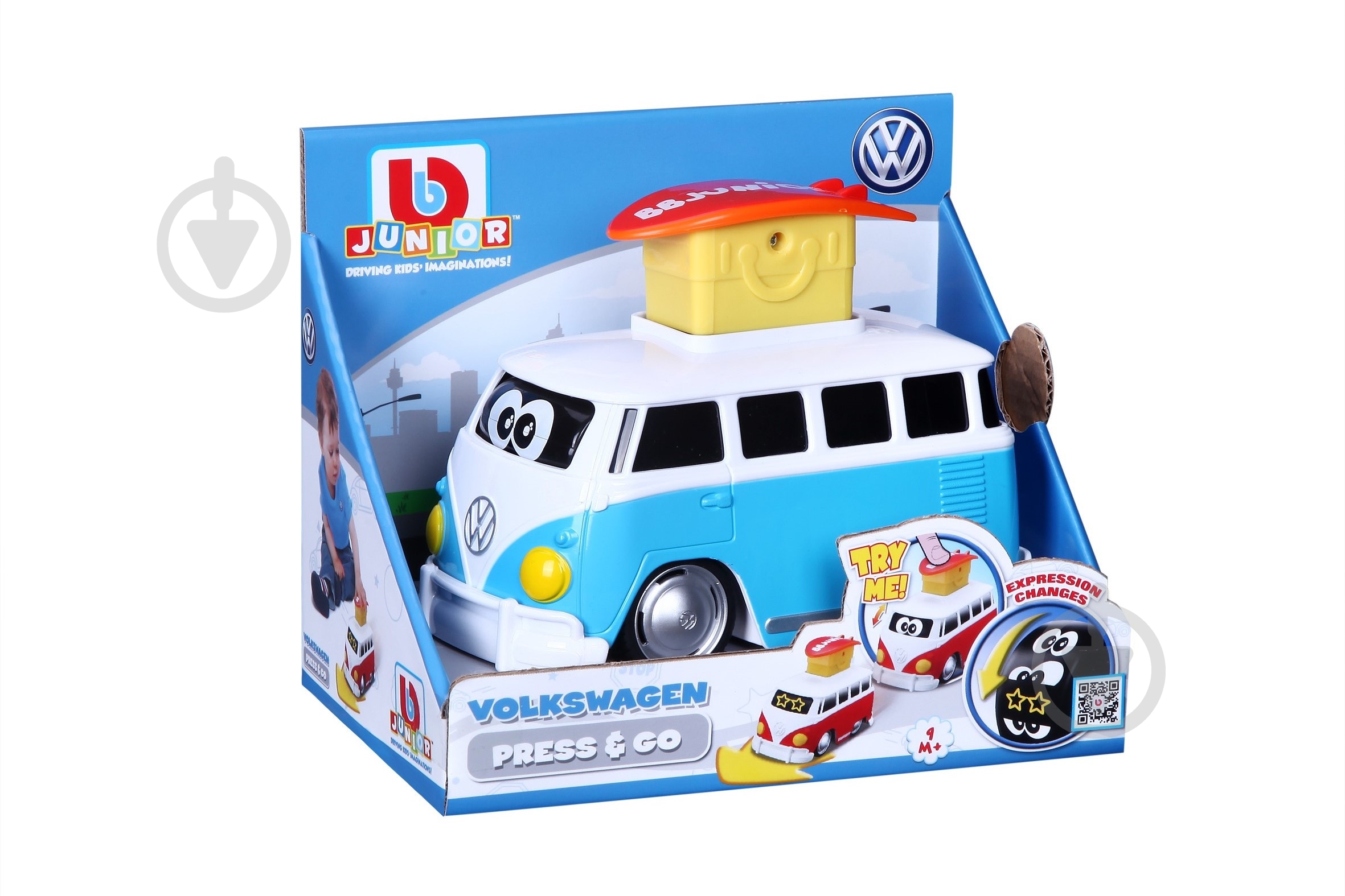 Машинка Bb Junior VW Samba Bus в ассортименте 16-85110 - фото 4 Машинка Bb Junior VW Samba Bus в ассортименте 16-85110 - фото 4