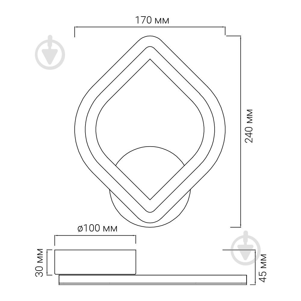 Бра ARDERO Viola 16W белый 80924 - фото 3