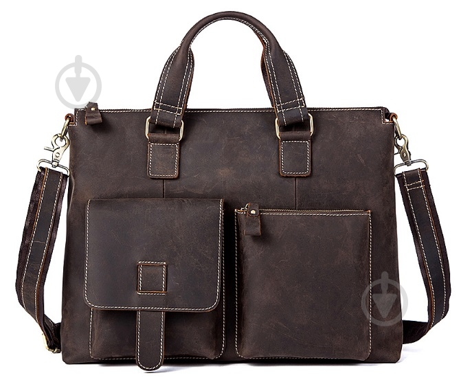 Сумка мужская Tiding Bag 7264R коричневый - фото 2 Сумка мужская Tiding Bag 7264R коричневый - фото 2