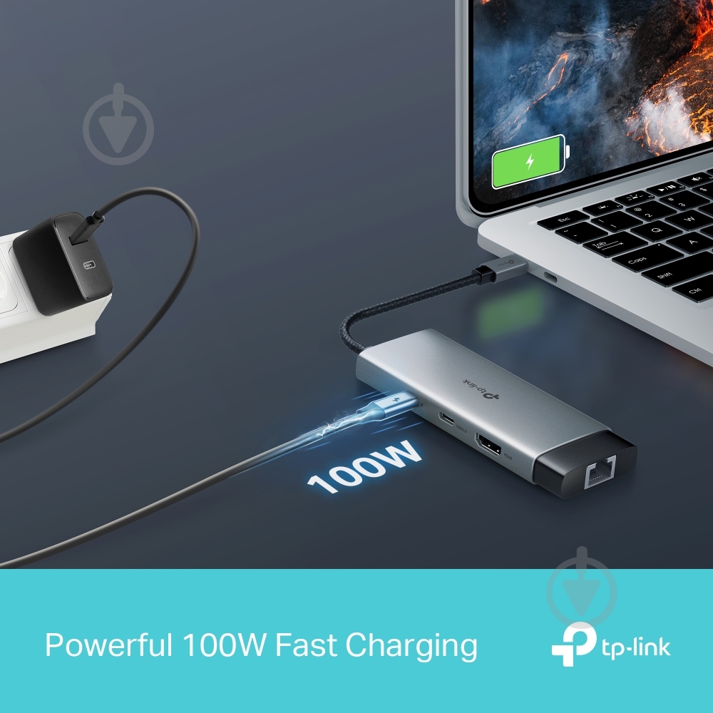 USB-хаб TP-Link USB Type-C 6-в-1 (UH6120C) - фото 9 USB-хаб TP-Link USB Type-C 6-в-1 (UH6120C) - фото 9