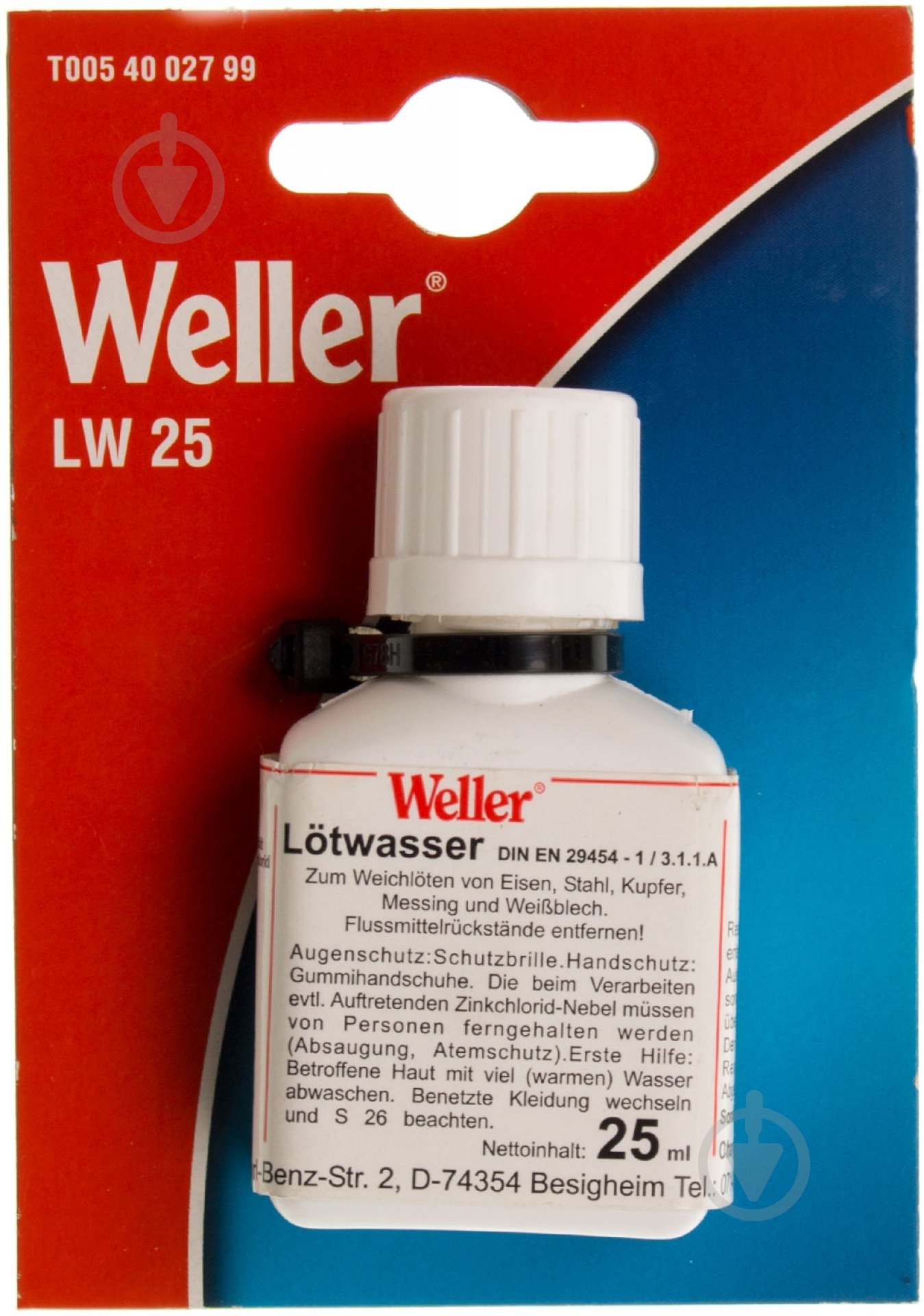 Флюс жидкий WELLER LW25 - фото 1 Флюс жидкий WELLER LW25 - фото 1