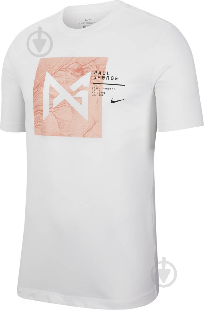 Футболка Nike PG M NK DRY TEE CD1091-100 р.S белый - фото 1