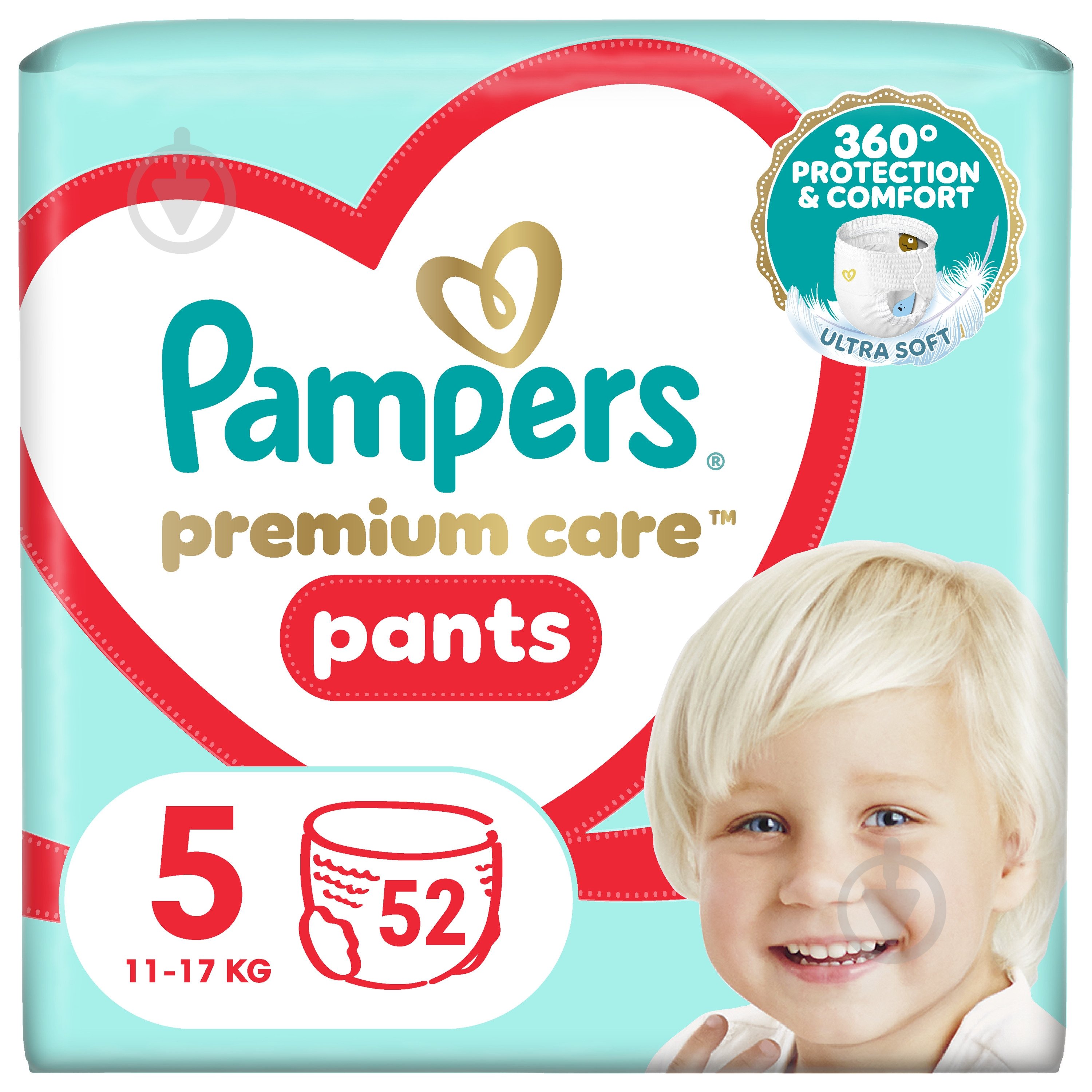 Подгузники Pampers Premium Care Pants Размер 5 11-17 кг 52 шт. - фото 1