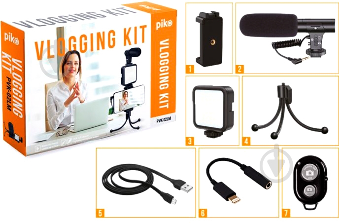 Комплект блогера Piko Vlogging Kit PVK-02LM - фото 2 Комплект блогера Piko Vlogging Kit PVK-02LM - фото 2