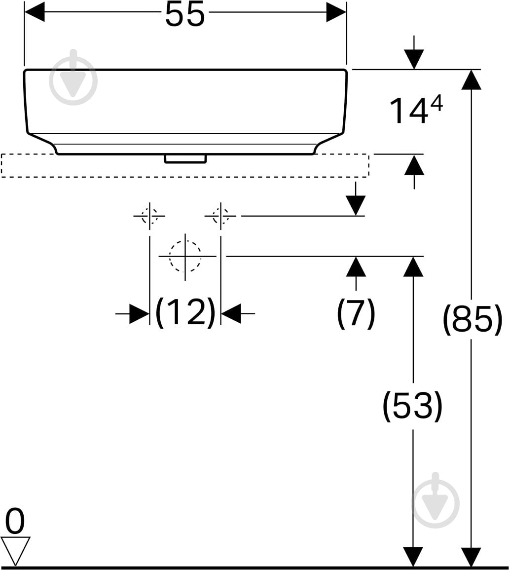 Умывальник Geberit VariForm 55 500.774.01.2 - фото 4