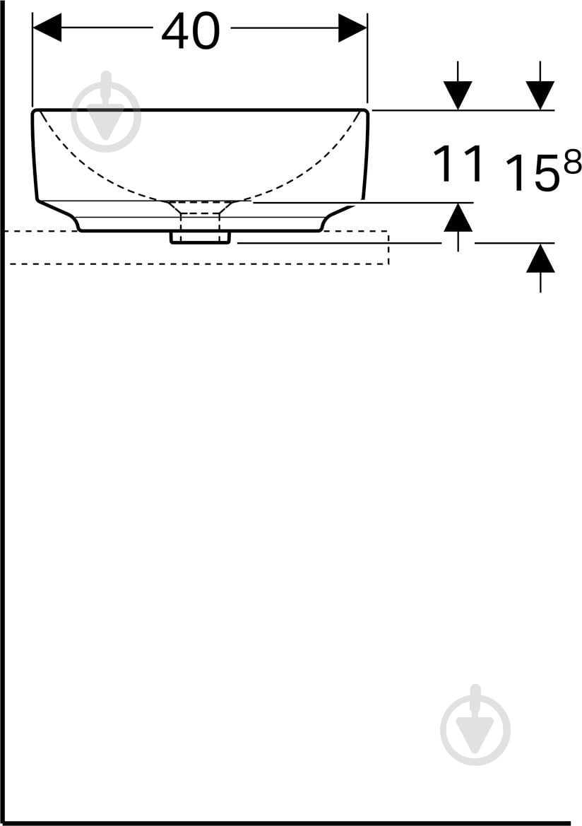 Умывальник Geberit VariForm 55 500.774.01.2 - фото 3