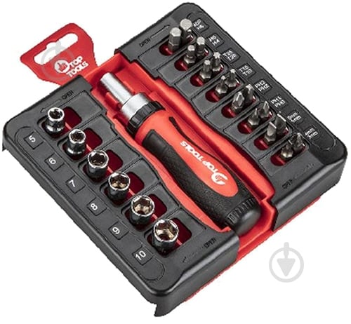 Набор головок Top Tools 39D186 - фото 1