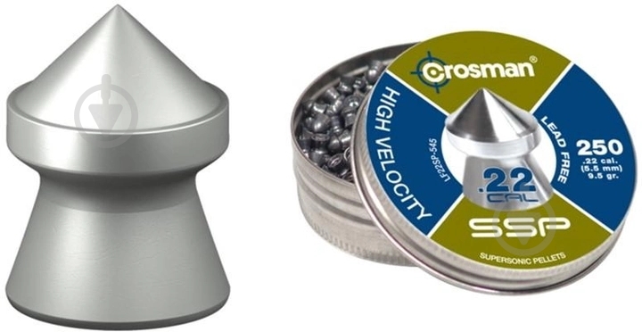 Кулі пневматичні Crosman Lead free Super Point 0.61 г 250 шт 5.5 мм - фото 1 Кулі пневматичні Crosman Lead free Super Point 0.61 г 250 шт 5.5 мм - фото 1