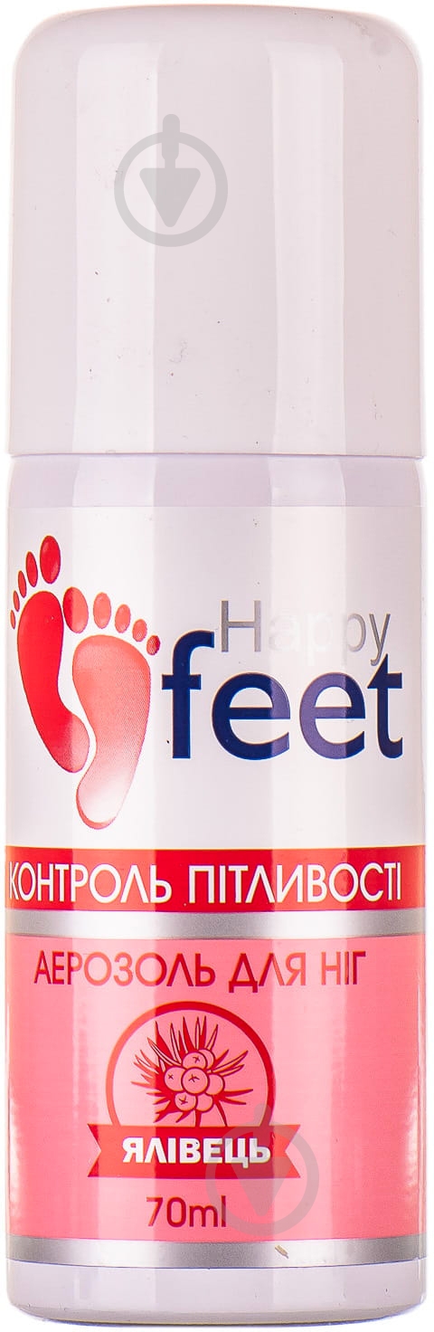 Аерозоль для ніг Happy Feet Контроль пітливості з ялівцем 70 мл - фото 1