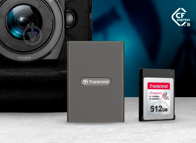 Кардридер Transcend TS-RDE2 CFexpress Type-B USB 3.2 Gen 2x2 Type-C - фото 6
