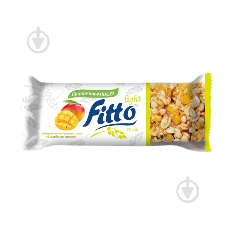 Батончик-мюслі Fitto Light З плодами манго 25 г - фото 1 Батончик-мюслі Fitto Light З плодами манго 25 г - фото 1
