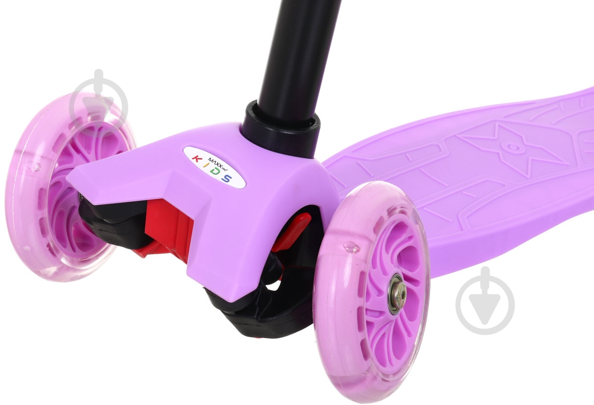 Самокат MaxxPro kids дитячий пудровий LS306/maxi/pink - фото 3