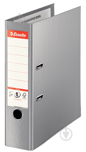 Папка-регистратор No.1 Power Plus 80 мм серая 81188 Esselte - фото 1