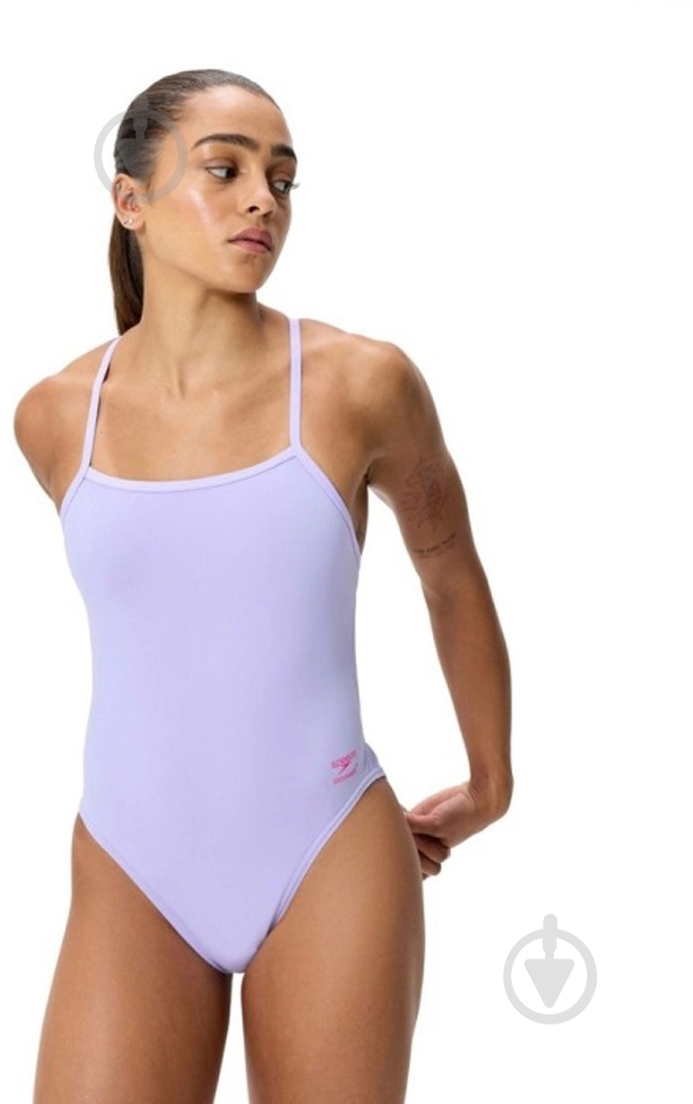 Купальник Speedo SOLID V-BACK 1PC 8-004773002 р.M фиолетовый - фото 7