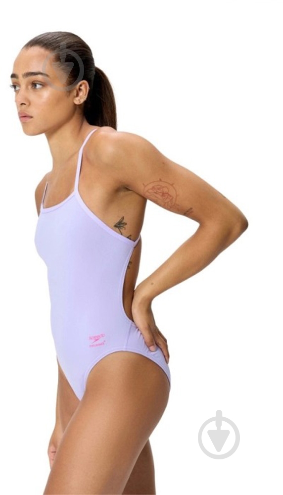 Купальник Speedo SOLID V-BACK 1PC 8-004773002 р.M фиолетовый - фото 9
