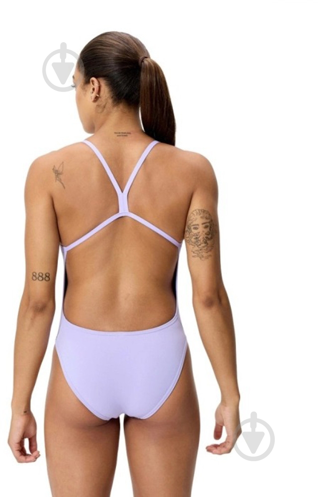 Купальник Speedo SOLID V-BACK 1PC 8-004773002 р.S фиолетовый - фото 2