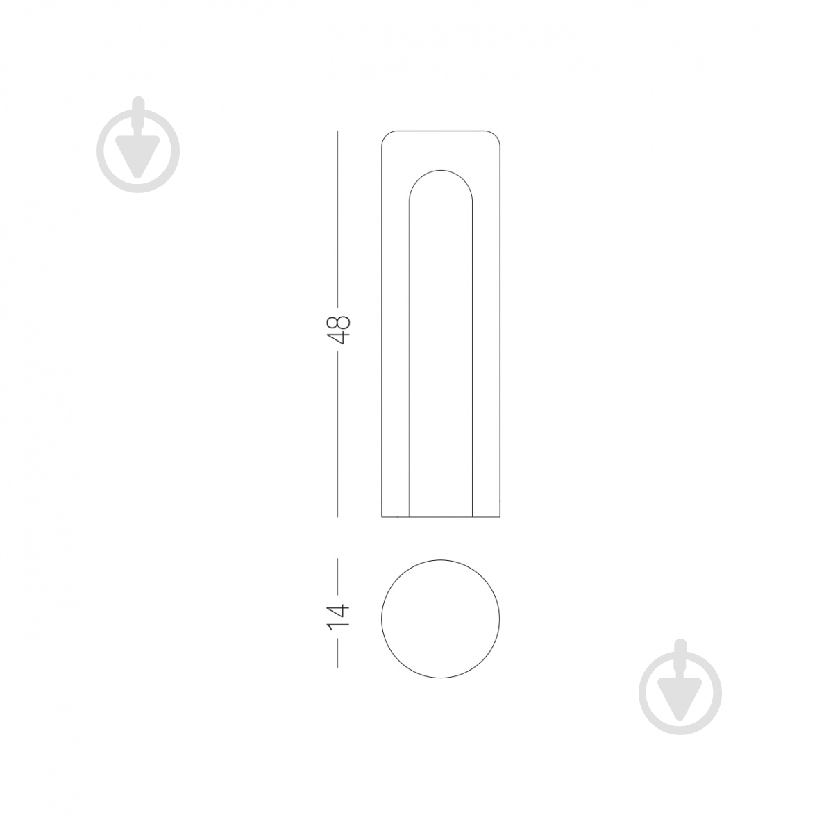 Колпачок для петли HC14-48 MACC бронза - фото 2