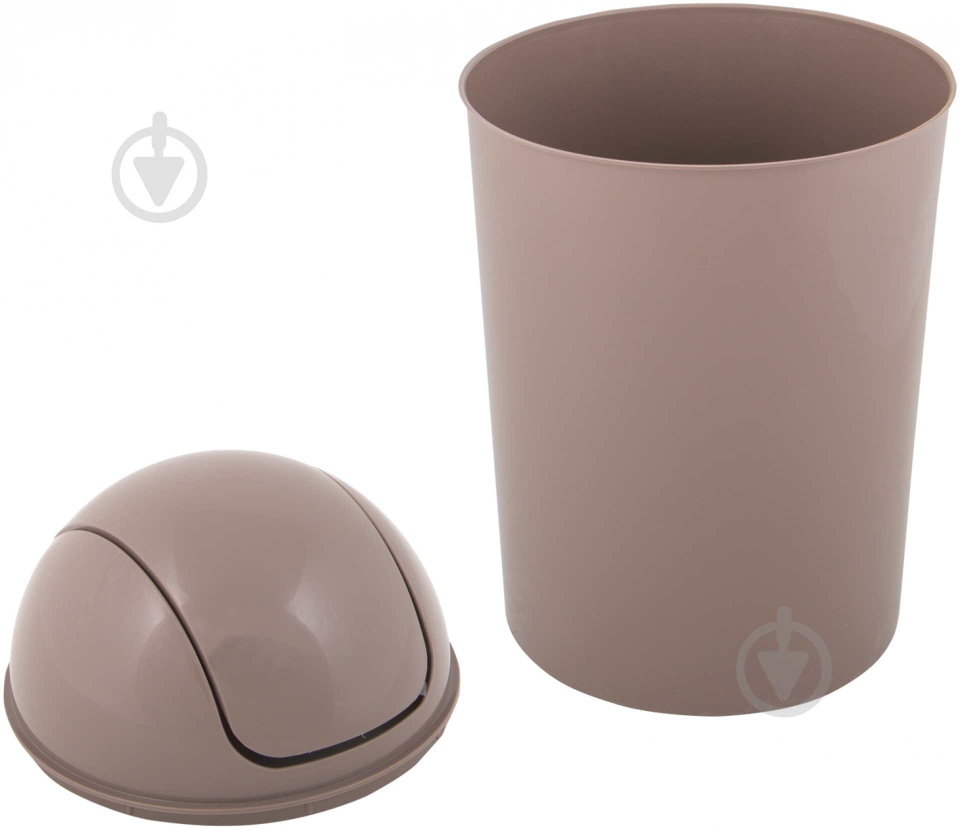 Ведро для мусора 21 л коричневый 8066 MZ - фото 3