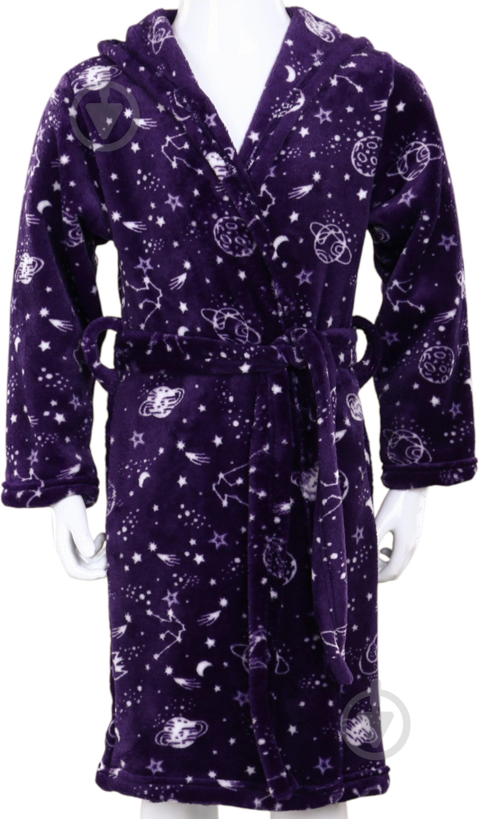 Халат для мальчиков HW Космос р.98-104 темно-синий с белым 0341 - фото 1 Халат для мальчиков HW Космос р.98-104 темно-синий с белым 0341 - фото 1