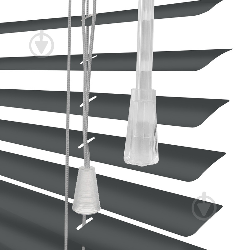 Жалюзи Rollotex алюминиевые горизонтальные с фиксацией 108х200 см антрацит матовые - фото 4 Жалюзи Rollotex алюминиевые горизонтальные с фиксацией 108х200 см антрацит матовые - фото 4