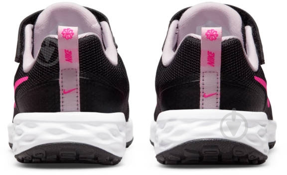 Кроссовки для девочек демисезонные Nike REVOLUTION 6 DD1095-007 р.28,5 черные - фото 9