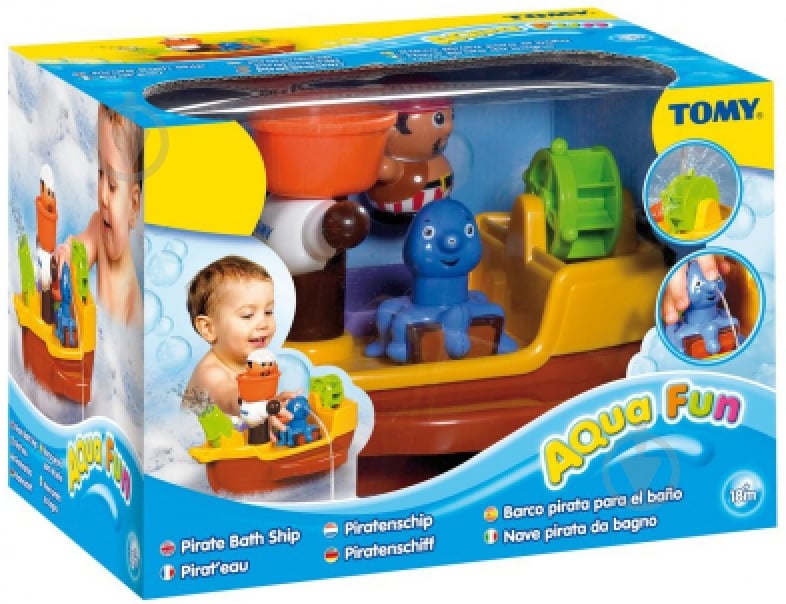 Игрушка для ванны Tomy Пиратский корабль T71602 - фото 1 Игрушка для ванны Tomy Пиратский корабль T71602 - фото 1