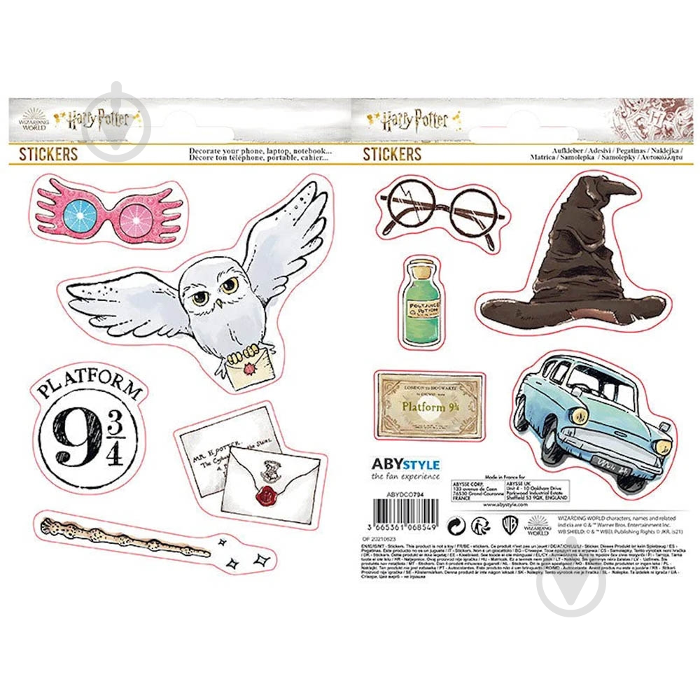 Наклейки ABYstyle Harry Potter Magical Objects 2 (ABYDCO794) - фото 4