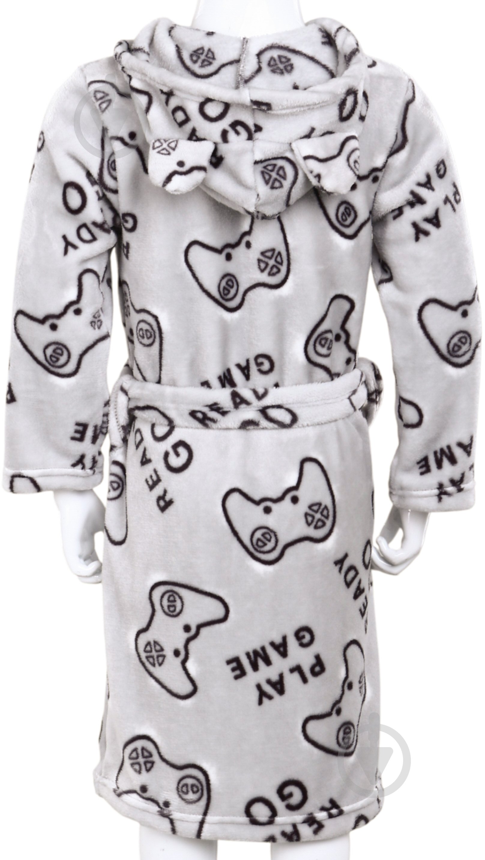 Халат для мальчиков HW Game р.134-140 серый 0342 - фото 5 Халат для мальчиков HW Game р.134-140 серый 0342 - фото 5