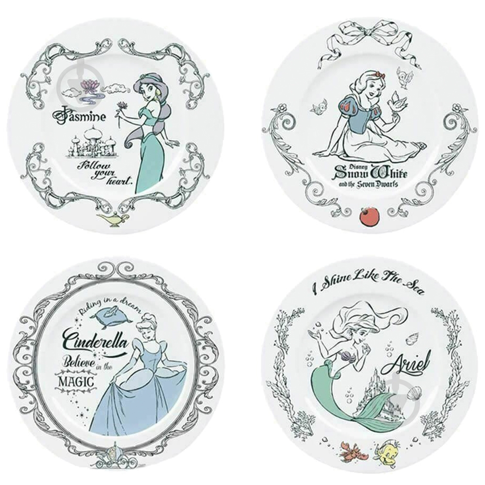 Набір тарілок ABYstyle Disney Princesses (ABYTAB007) - фото 1 Набір тарілок ABYstyle Disney Princesses (ABYTAB007) - фото 1