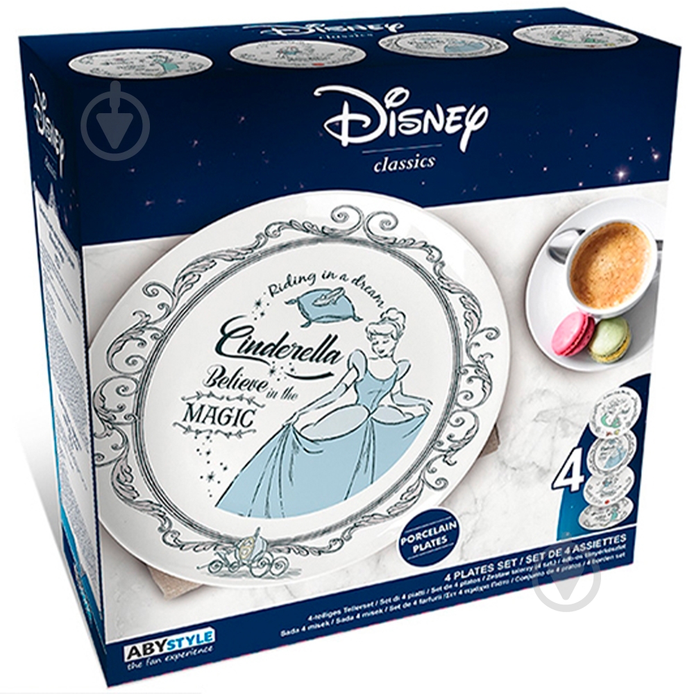 Набір тарілок ABYstyle Disney Princesses (ABYTAB007) - фото 5 Набір тарілок ABYstyle Disney Princesses (ABYTAB007) - фото 5