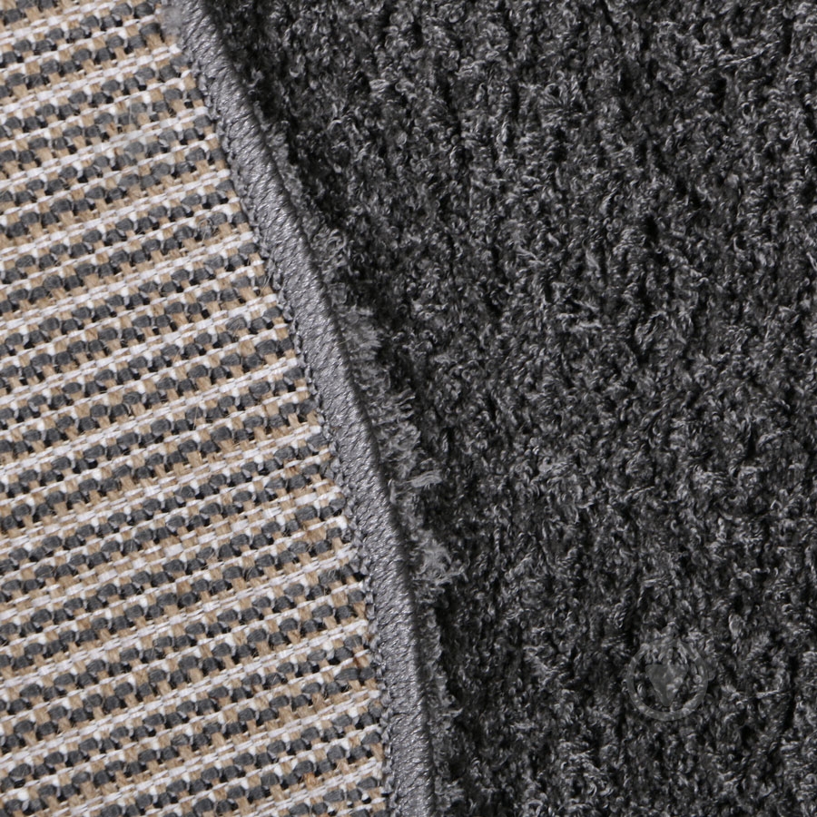 Килим Ozkaplan Karpet GOLD SHAGGY K dark grey 250х250 см - фото 2