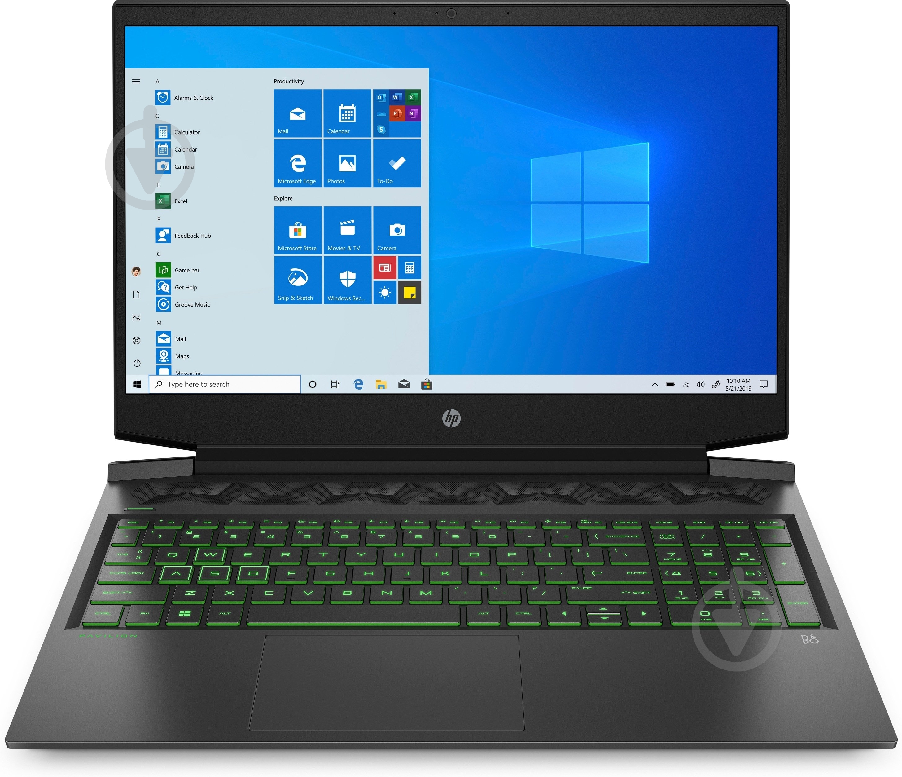 Ноутбук HP Pavilion 16 Gaming 16,1 (37B36EA) black - фото 1
