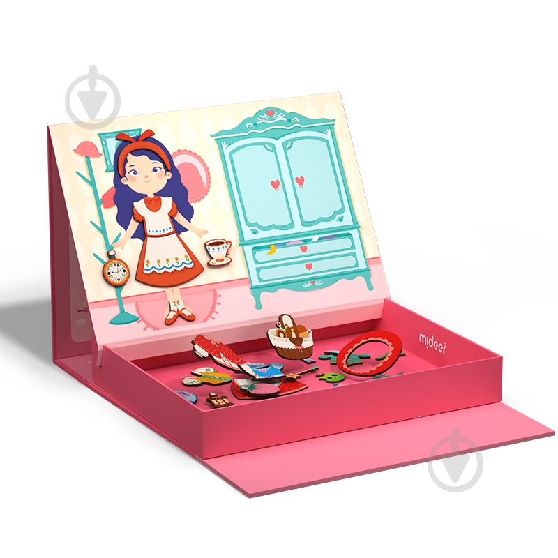 Игра настольная Mideer магнитная книга 2 в 1 - Девушки MD3233 - фото 3