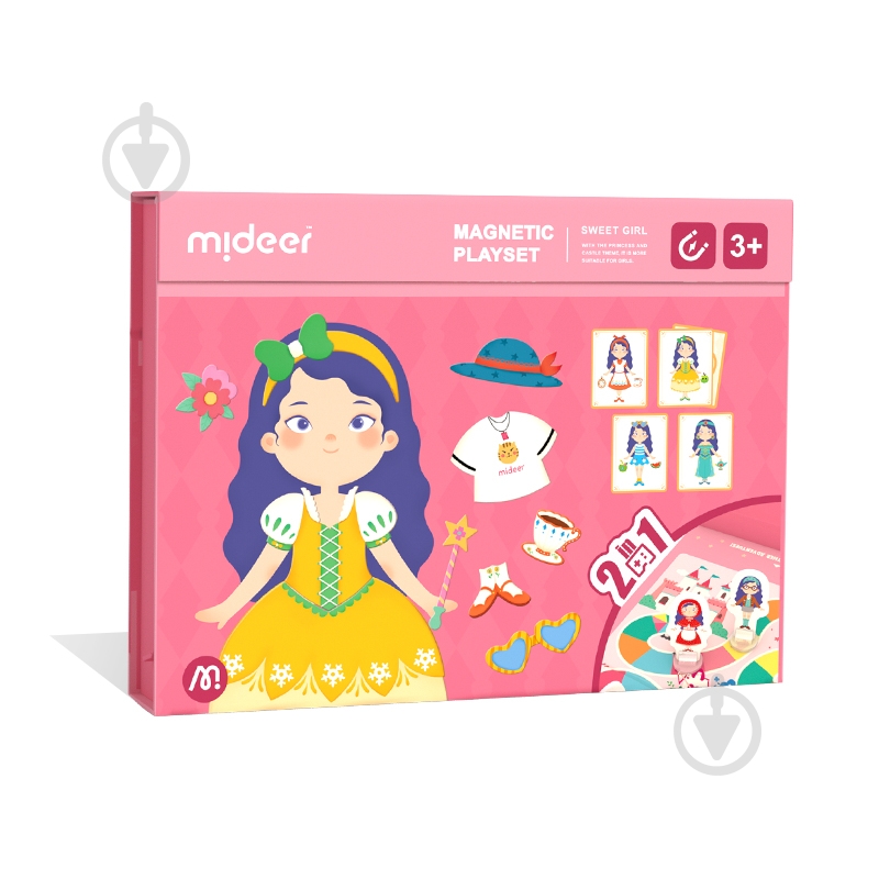 Игра настольная Mideer магнитная книга 2 в 1 - Девушки MD3233 - фото 1