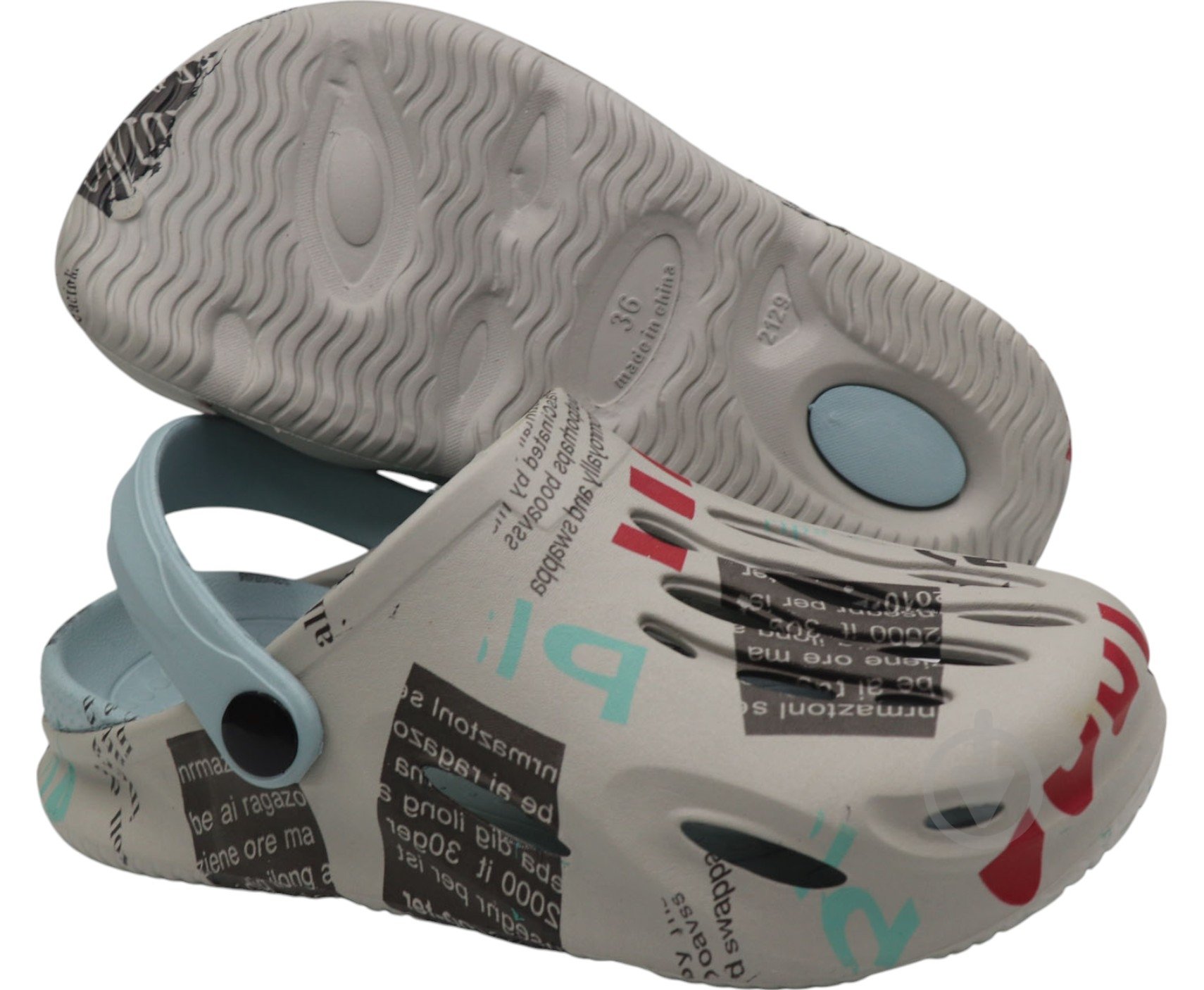 Сабо для хлопчиків HW р.40 сірий (HS-2437) - фото 2