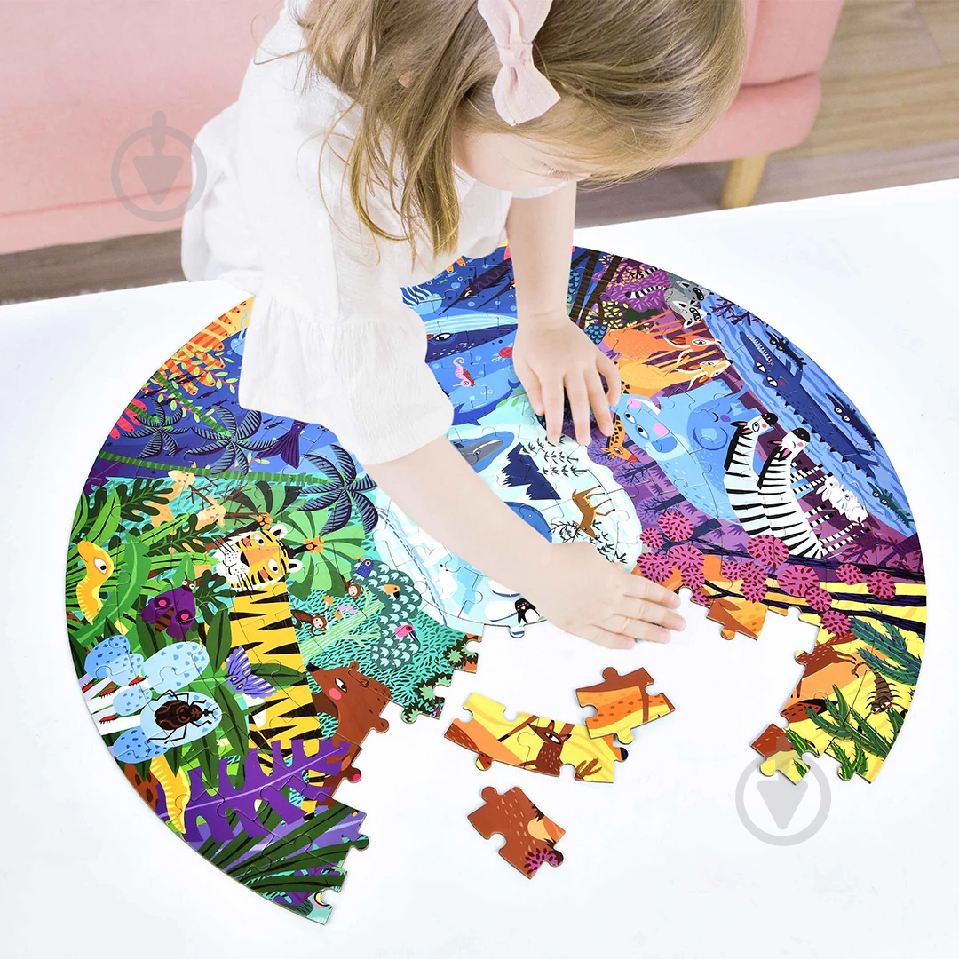 Пазл Mideer круглый В мире животных CT7016 - фото 6