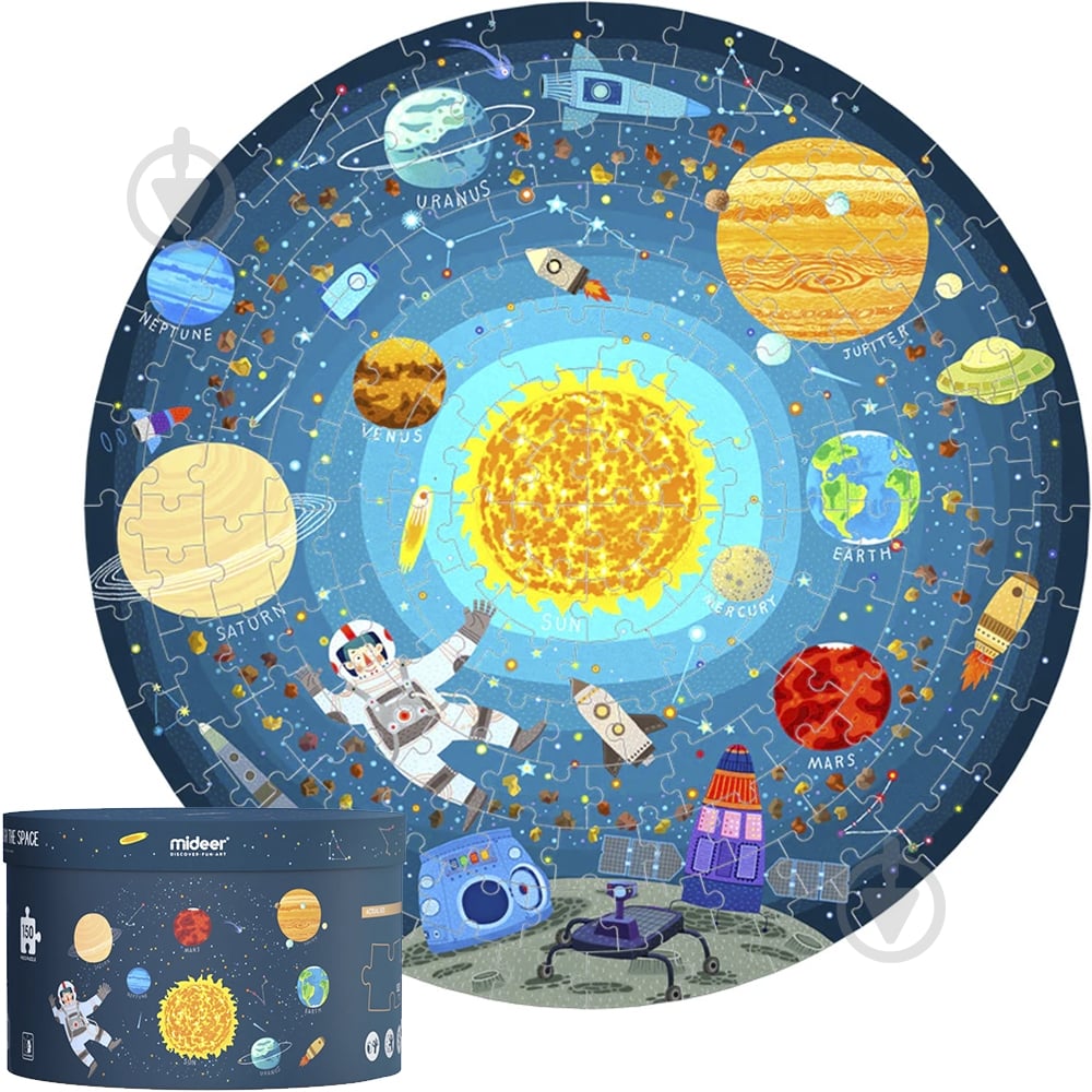 Пазл Mideer круглый Космическое путешествие CT7015 - фото 1