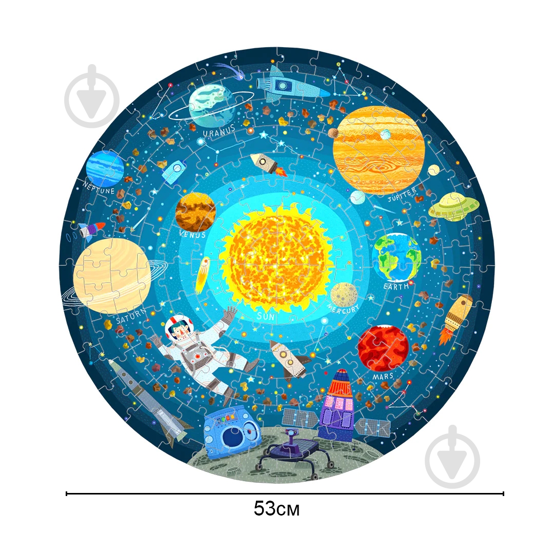 Пазл Mideer круглый Космическое путешествие CT7015 - фото 2