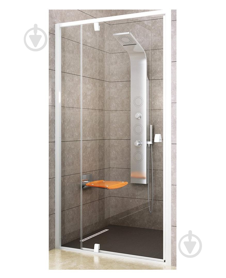 Душові двері Ravak PDOP2-100 білий/білий+Transparent - фото 1