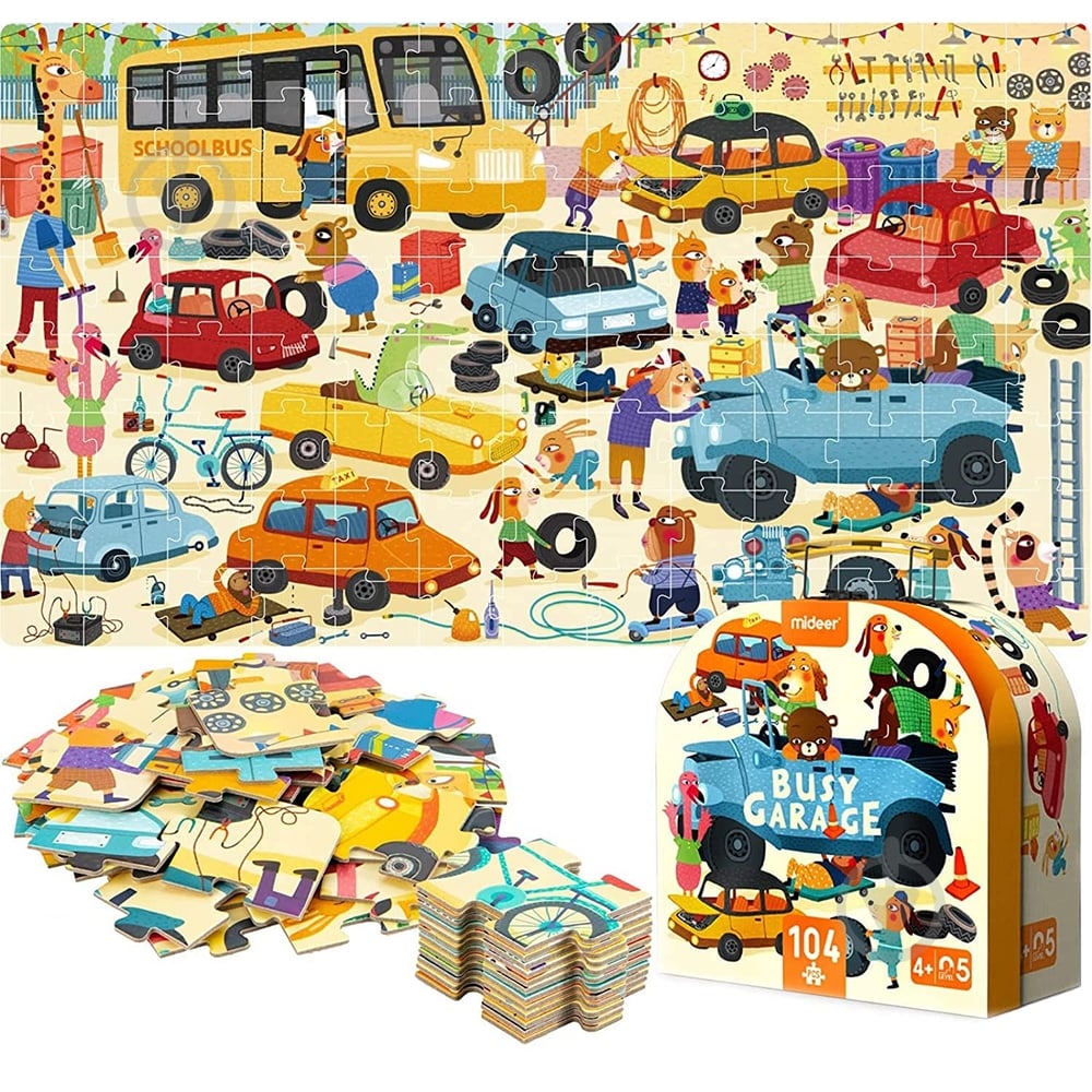 Пазл Mideer в кейсе Гараж MD3078 - фото 1