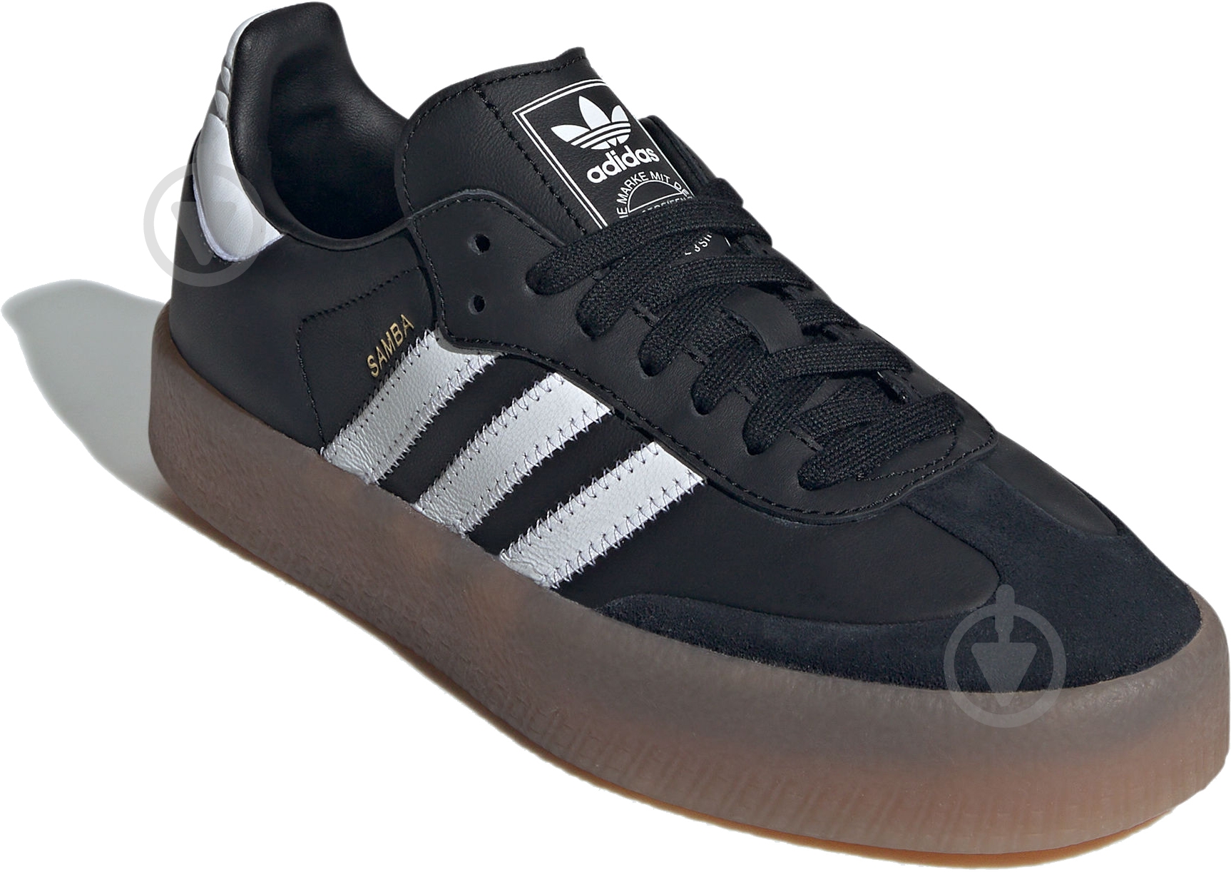 Кроссовки женские демисезонные Adidas SAMBAE W JI1350 р.38 2/3 черные с белым - фото 3